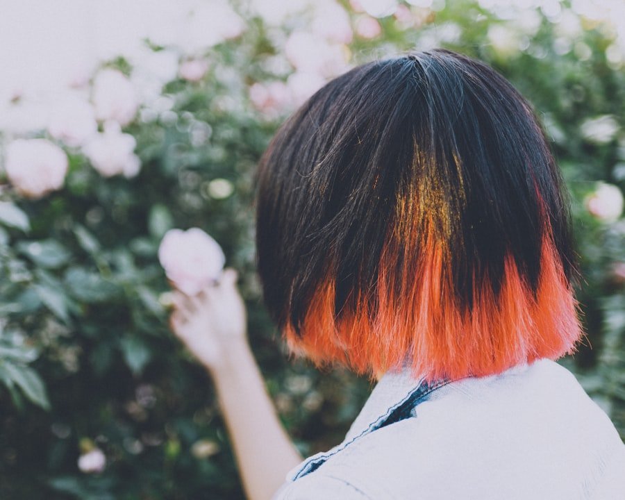 Photo hair color spray