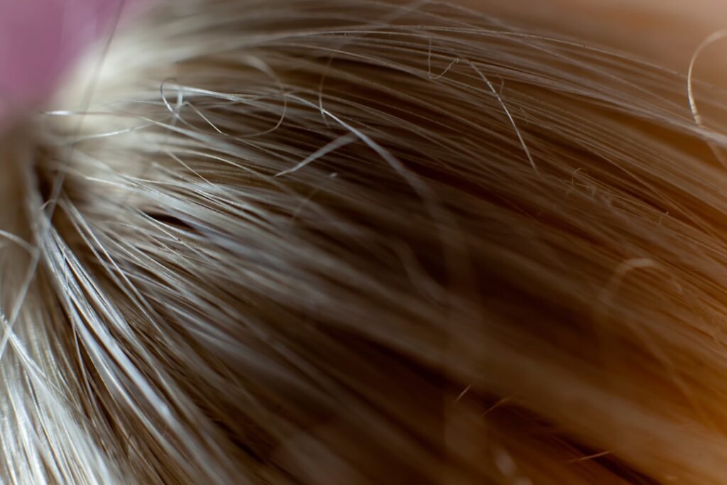 Photo hair thickener products
