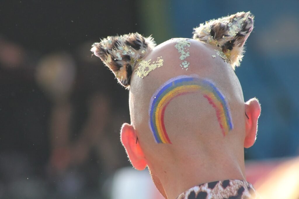Photo bald spot cover up